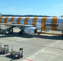 Condor-Jet am Airport Zürich: Wird auch im Sommer 2024 zu sehen sein.