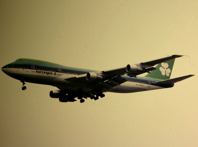 So sah Aer Lingus in den Achtzigerjahren und frühern Neunzigerjahren aus: Das Kleeblatt war damals noch Weiß.