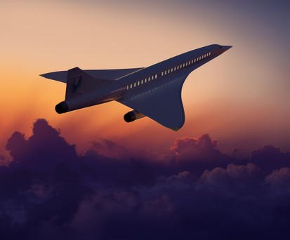 Visualisierung von Booms Jet: Er soll 2,2 Mal so schnell sein wie der Schall.