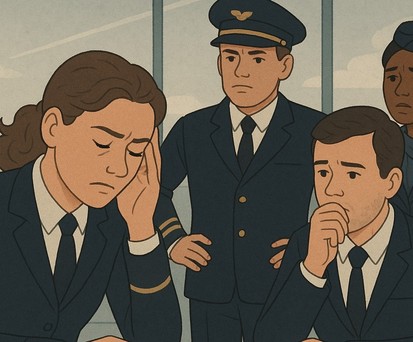 pilot flugbegleiter uebermuedung