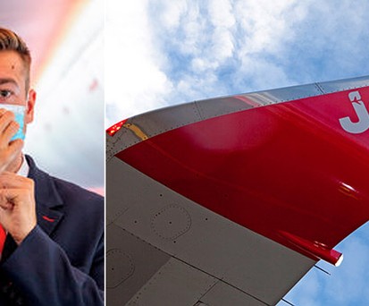 Flugbegleiter von Jet 2:  Reisende, die nicht wollen, müssen keine Maske mehr tragen.