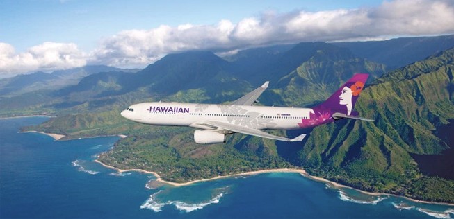 2. Rang: Boston - Honolulu; Hawaiian Airlines; 8199 Kilometer.