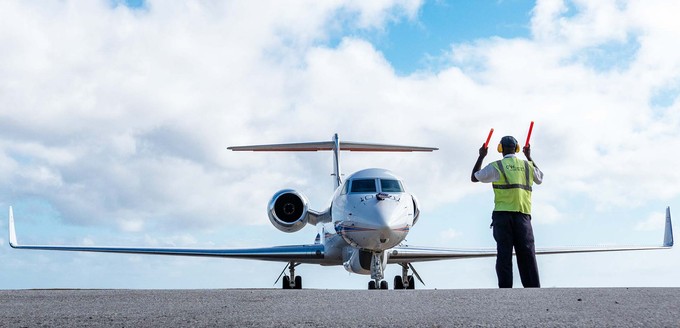 Das Halo ist eine speziell ausgerüstete Gulfstream G550.