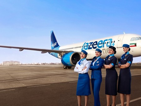 Crew von Jazeera Airways: Fliegt nun ab Saudi-Arabien.
