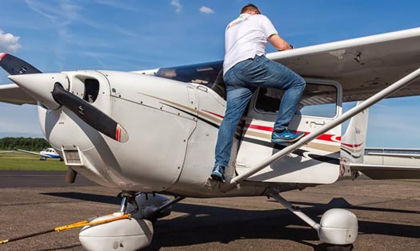 Flugvorbereitung: Die Berechnung des Schwerpunktes ist sehr wichtig.