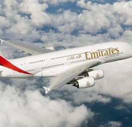 A380 von Emirates: Bald von Mailand nach New York.