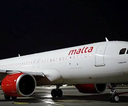 Airbus A320 Neo von KM Malta Airlines: Solch ein Jet wurde besudelt.