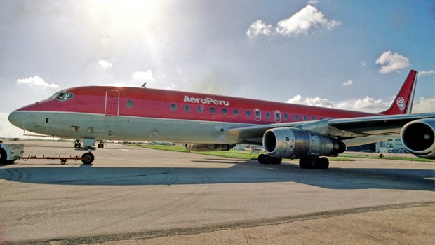 DC-8 von Aero Peru: Die Airline sucht den Neuanfang.