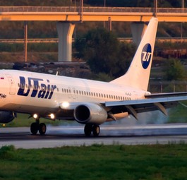 Boeing 737 von Utair: In der Türkei gibt es keinen Treibstoff mehr.