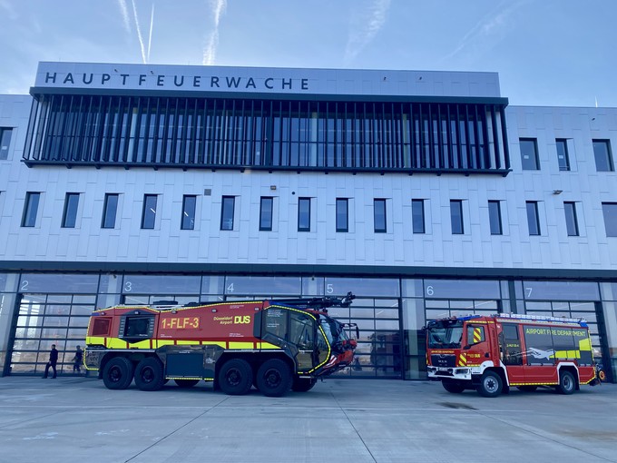 Und so sieht die neue Feuerwache von außen aus.