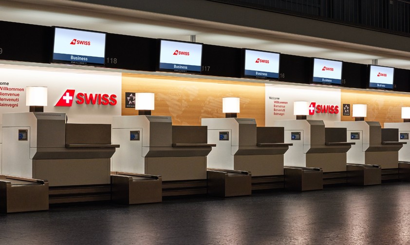 Business-Class-Check-in von Swiss: Künftig auch in einem neuen Gebäude.