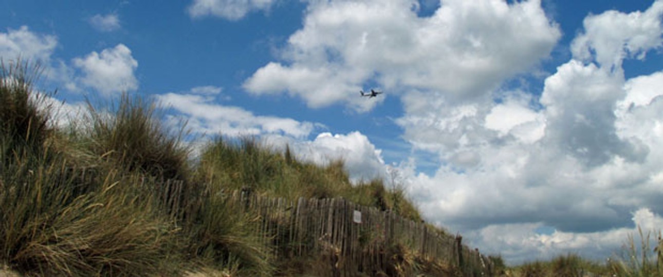 Strand bei Lydd: Im Sommer flogen sechs Charterflieger ab dem Flughafen ab.