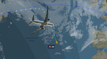 Flug LX9 von Swiss: Die Boeing 777 nahm eine ungewöhnliche Route.