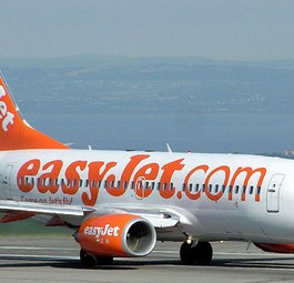 B737 von Easjet: Schon auf dem Rollfeld wird viel Treibstoff verbraucht.