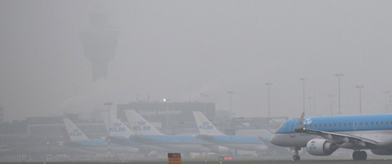 Flughafen Amsterdam: Große Verspätungen.