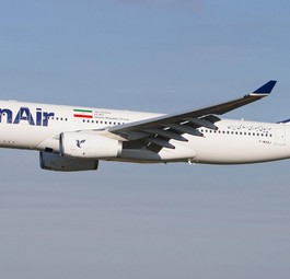Airbus A330 von Iran Air: konnte in Hamburg nicht landen.