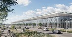 So soll das neue Passagierterminbal am Flughafen Katowice aussehen.