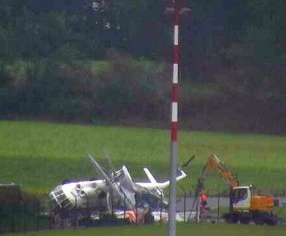 Der Heligrill am Flughafen Zürich: «Komplett zerstört».