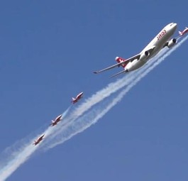 Wenn ein Airbus A330 mit Tigern flirtet