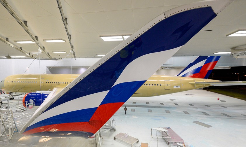 Airbus A350 von Aeroflot in der Produktion: Die restlichen Exemplare werden nicht mehr an die russische Airline ausgeliefert.