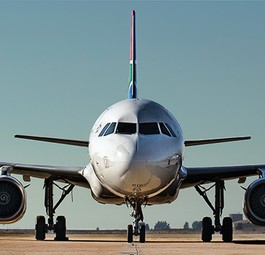 Airbus A320 von South African Airways: Wieder eine kleine Airline.
