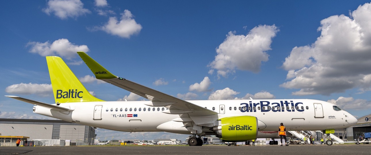 Bisher kommen die Flieger von Air Baltic in einem gelb-grün daher.