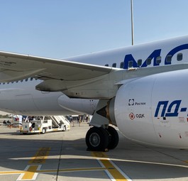 Irkut-MS-21-Testflieger mit dem PD-14: Jetzt gibt es keine Alternative mehr zum russischen Triebwerk.