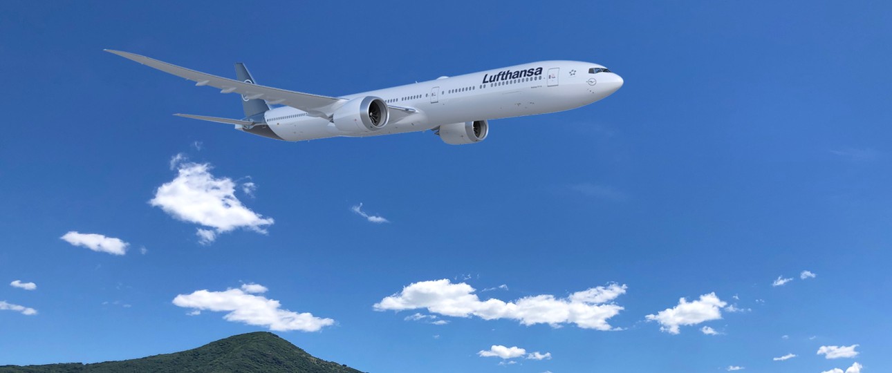 A Lufthansa Boeing 777X.