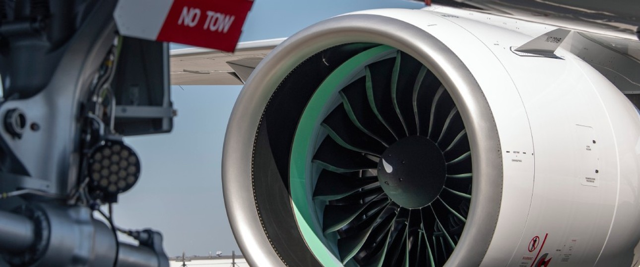 GTF-Triebwerk von Pratt & Whitney an einem Airbus A321 Neo: Es gilt, einiges abzuwägen.