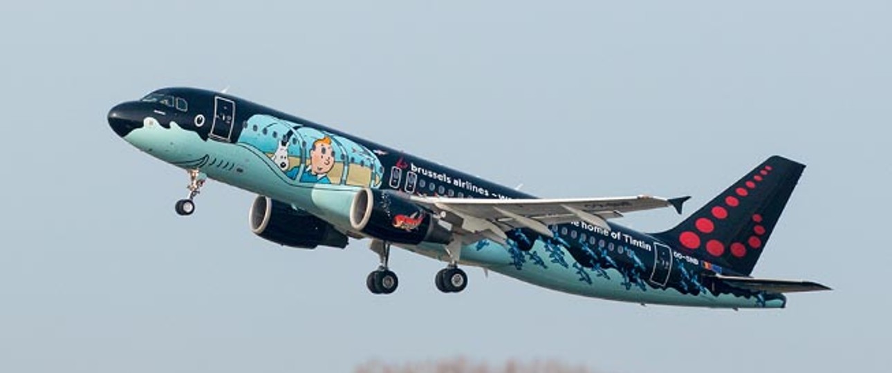 Airbus A320 von Brussels Airlines: Große Konkurrenz von Billigairlines.