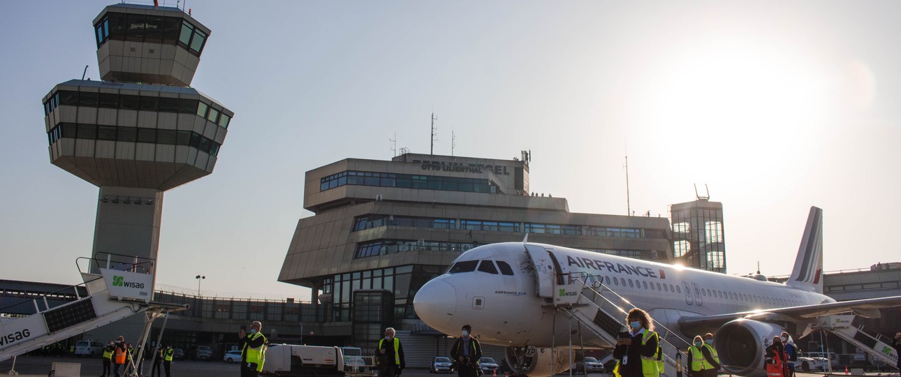 Letztes Flugzeug in Berlin-Tegel: Den letzten Flug führte Air France mit einem Airbus A320 nach Paris durch.