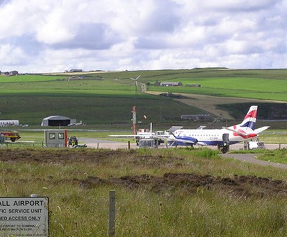 Kirwall Airport: Bald auch bei schlechtem Wetter erreichbar.