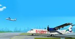 Werbung von Trujet: Aktuell noch mit ATR 72 unterwegs.