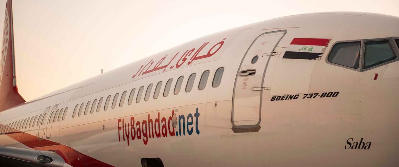 Eine Boeing 737-800 von Fly Bagdhad: Die Fluggesellschaft hat ihren Flugbetrieb mit sofortiger Wirkung eingestellt.