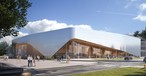 Entwurf des neuen finnischen Luftfhahrtmuseums: Es soll zum Jahreswechsel 2027/28 eröffnet werden.