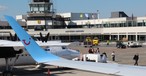 Flughafen Antwerpen: Wenig Passagiere.