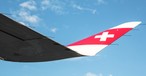 Winglet eines Airbus A220 von Swiss: Im Winter viel im Einsatz.