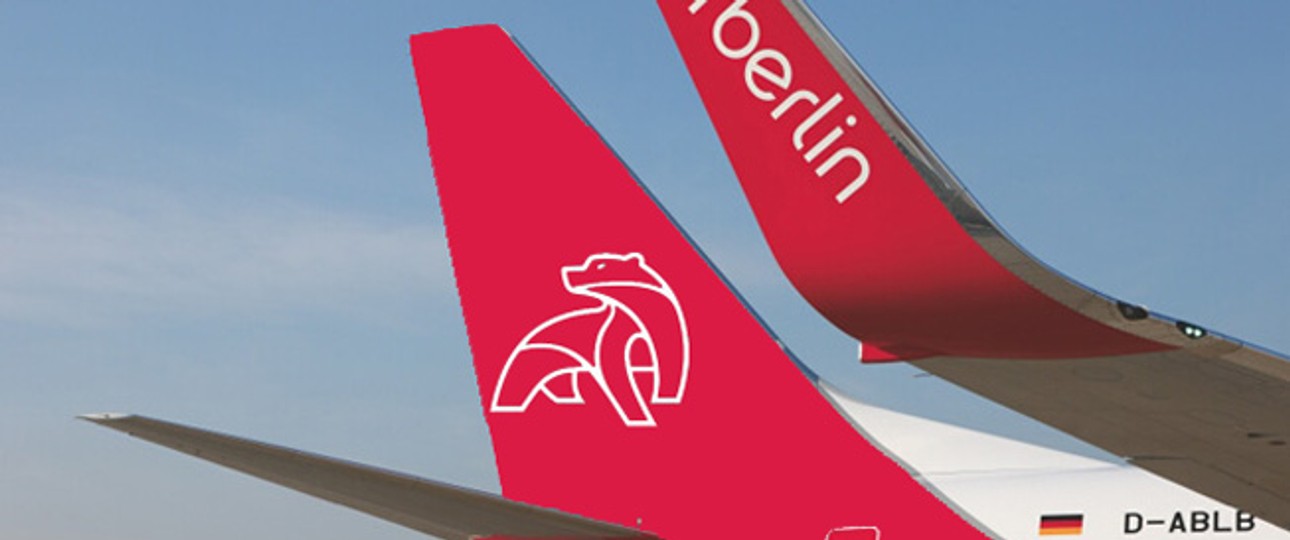 Fotomontage mit  dem neuen Logo: Der Bär hätte zum neuen Symbol von Air Berlin werden sollen.