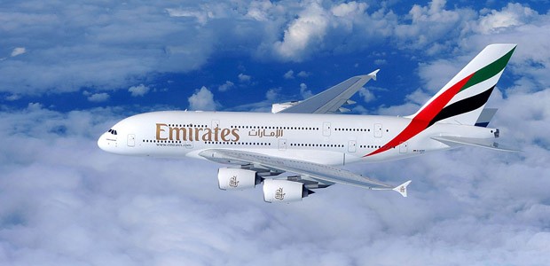 A380 von Emirates: Über dem Atlantik fiel ein Triebwerk aus.