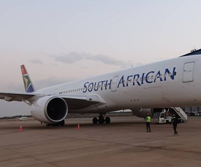 Der erste Airbus A350 von South African Airways.