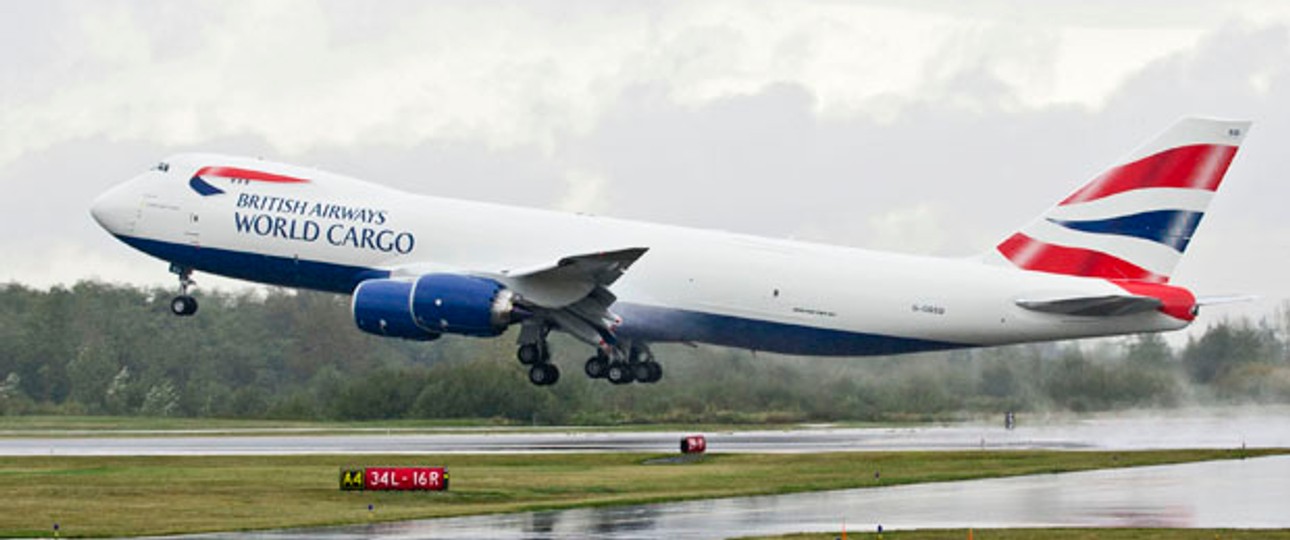 Boeing B747-8F von British Airways: Zu groß für Barajas?