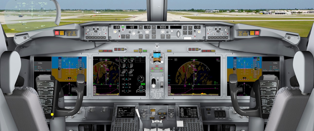 Cockpit einer 737 Max: Bald mehr Redundanzen.