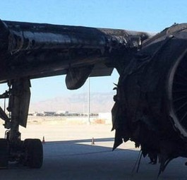 Boeing 777 von British Airways nach dem Brand: GE untersucht nun mehrere Triebwerke.