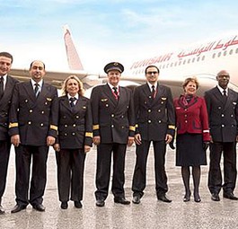 Crew von Tunisair: Es gibt Spannungen in der Belegschaft.