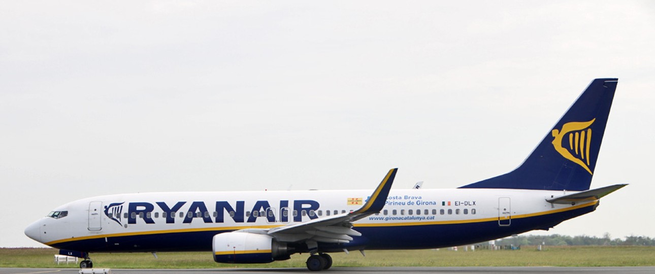 Eine Boeing 737-800 von Ryanair: Die Maschine mit der Kennung EI-DLX startete in Porto durch.