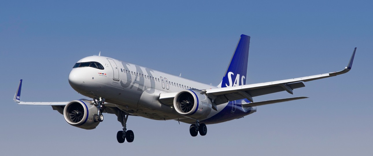 Airbus A320 Neo von SAS: Panne in Brüssel.