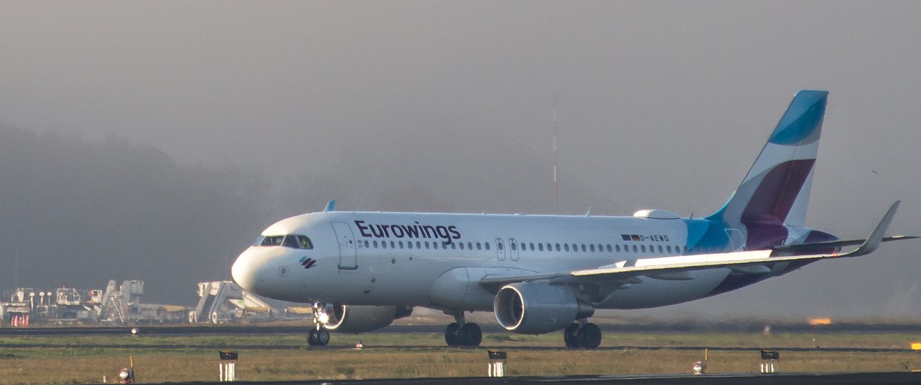 Airbus A320 von Eurowings: Die Airline war nicht immer als Billigflieger unterwegs.