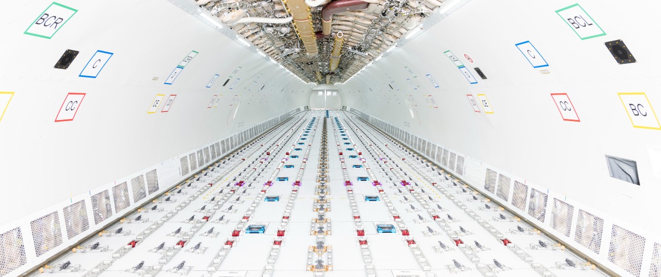 Blick in den ersten Airbus-A330-Umbaufrachter von CDB Leasing: 14 bestellt.
