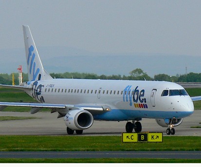 So kamen die Flugzeuge von Flybe früher daher.