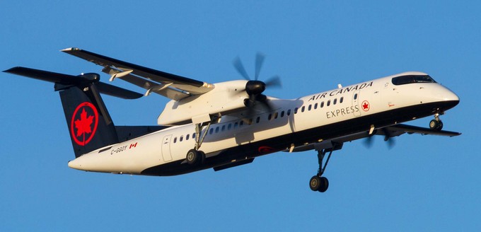 Die Dash 8-400 werden von Air Canadas Regionaltochter Jazz Aviation betrieben.